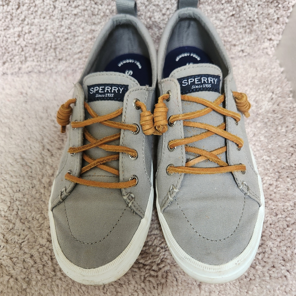 Sperry Gray and Tan Sneakers with Modern Nautical Flair